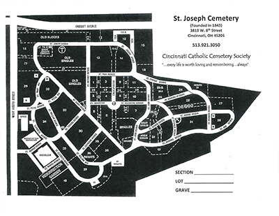 St. Joseph Original Catholic Cemetery map