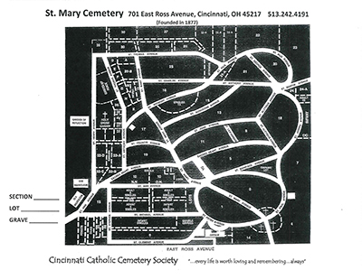 St. Mary Catholic Cemetery map